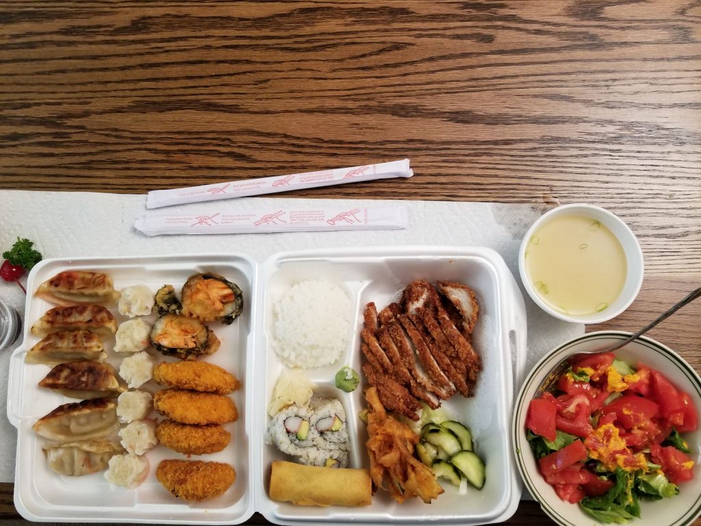 Japanese food tokatsu bento